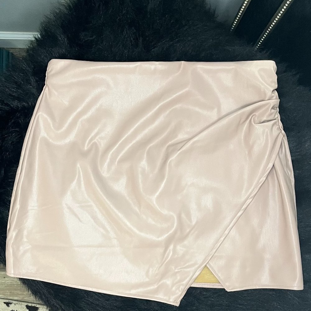 Faux Leather Skirt